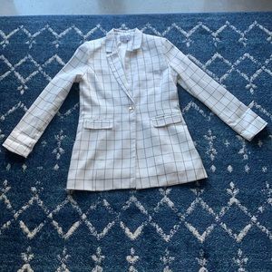 Chriselle JOA Checked Blazer Size Medium